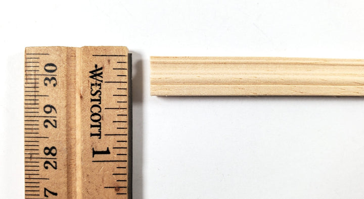 Dollhouse Baseboard Trim Molding 3/8" x 18" long 1:12 Scale Skirting BM031 - Miniature Crush