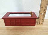Dollhouse Bathroom Set Victorian Tub Toilet Sink Mahogany Finish 1:12 Scale Miniature Furniture - Miniature Crush
