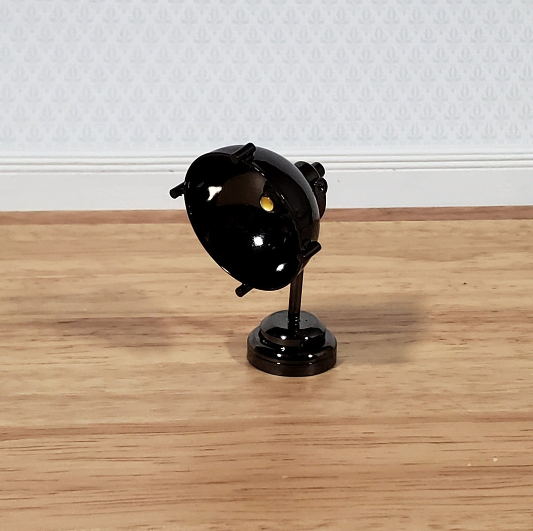 Dollhouse Battery Light Adjustable Industrial Black Chrome Ceiling or Accent 1:12 Scale Miniature - Miniature Crush