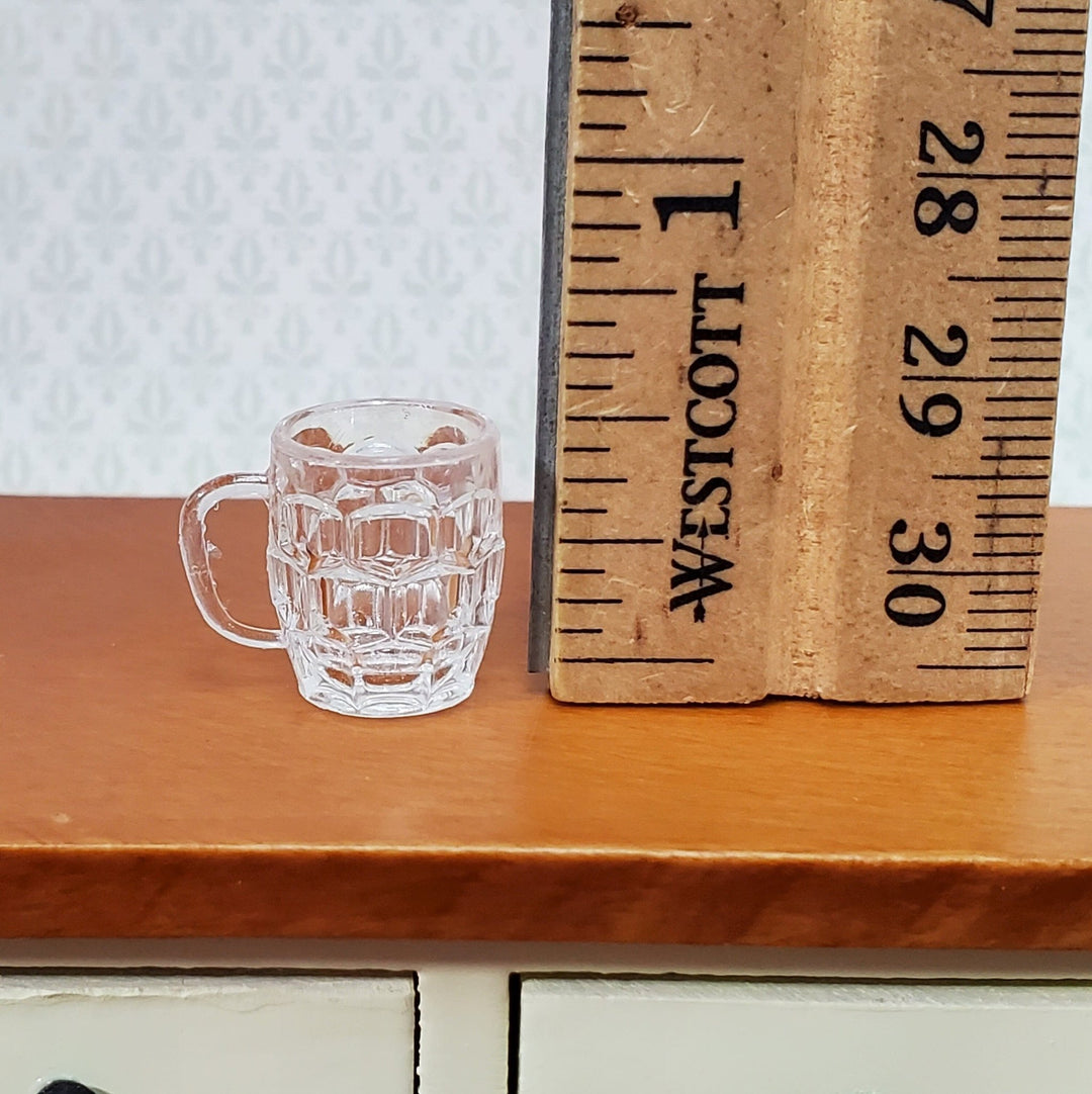 Dollhouse Beer Mugs Set of 4 Pint Size Empty 1:12 Scale Miniature Dishes Glasses Cups - Miniature Crush