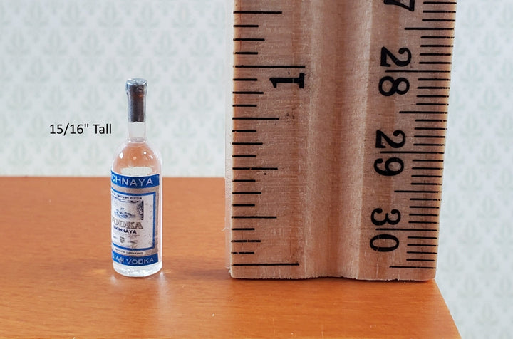 Dollhouse Bottle of Vodka 1:12 Scale Miniature Drinks Handmade - Miniature Crush