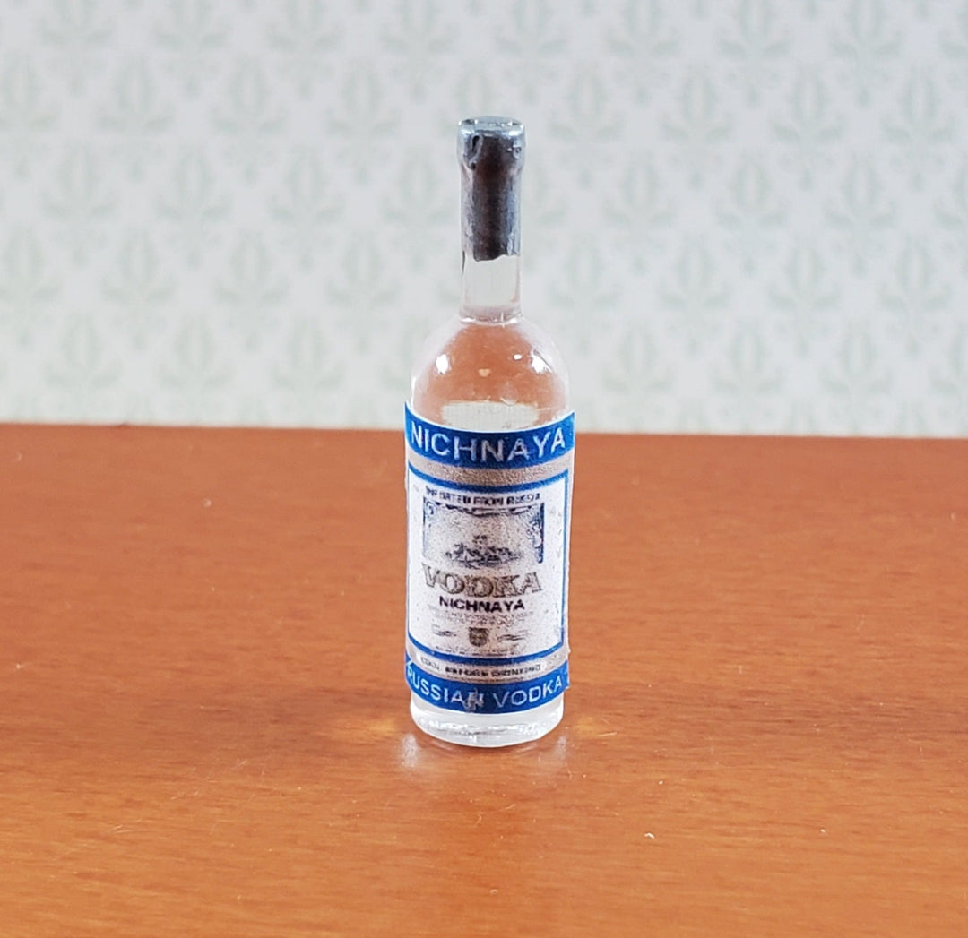 Dollhouse Bottle of Vodka 1:12 Scale Miniature Drinks Handmade - Miniature Crush