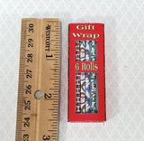 Dollhouse Boxed Wrapping Paper Christmas Rolls 1:12 Scale Miniatures Accessories - Miniature Crush