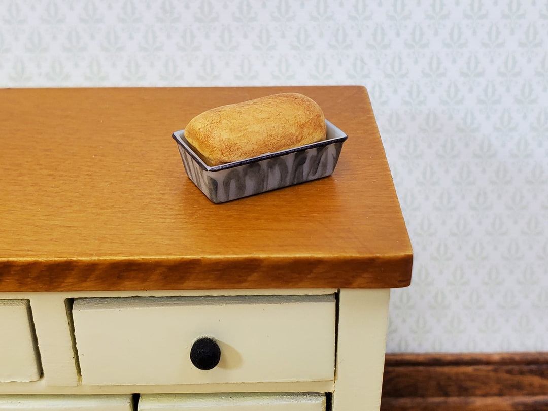 Dollhouse Bread in a Baking Pan Handmade 1:12 Scale Miniature Food Kitchen Bakery - Miniature Crush