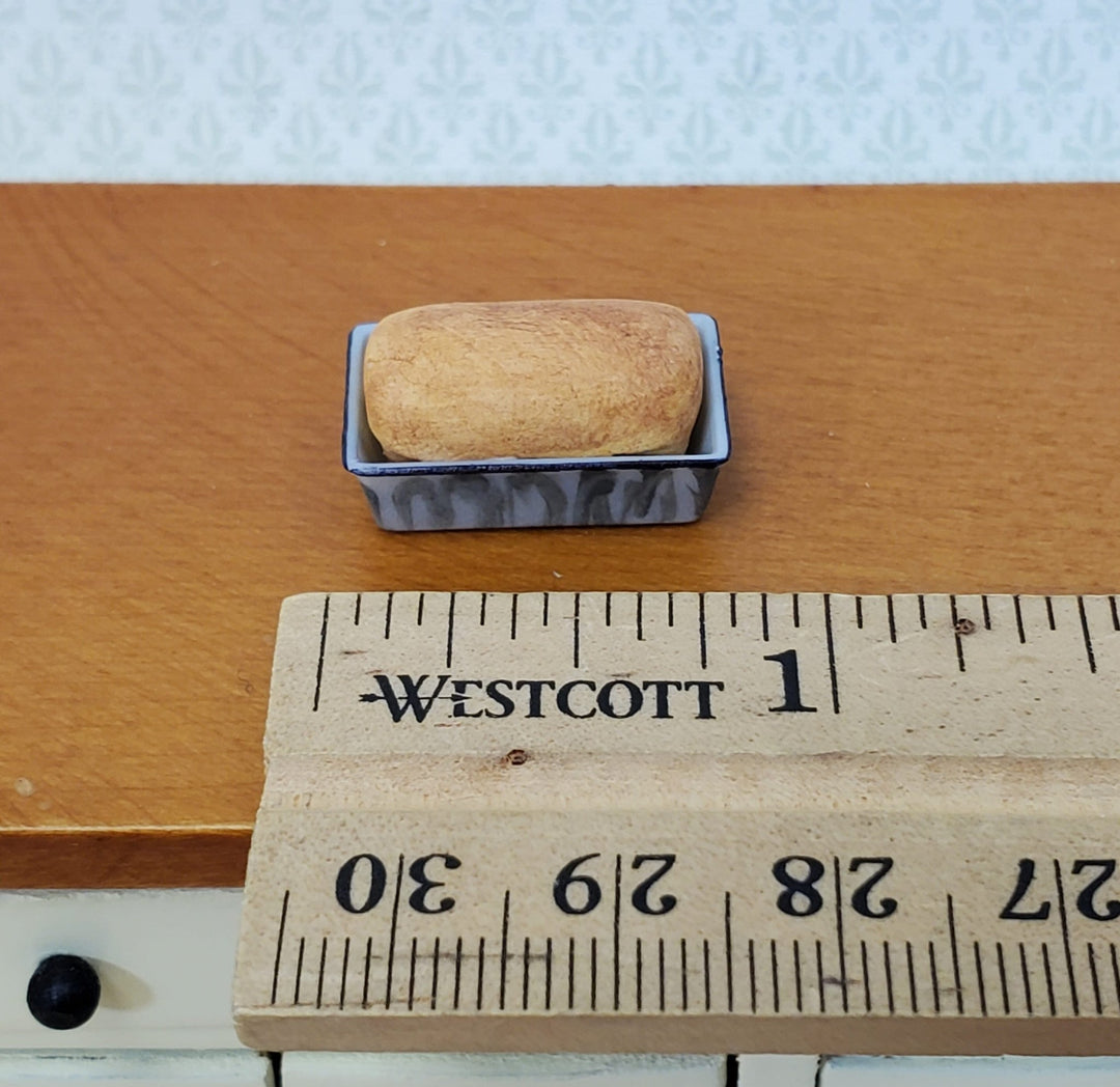 Dollhouse Bread in a Baking Pan Handmade 1:12 Scale Miniature Food Kitchen Bakery - Miniature Crush