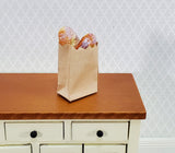 Dollhouse Bread in Brown Paper Bag 2 Loaves 1:12 Scale Food Kitchen Bakery - Miniature Crush