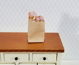 Dollhouse Bread in Brown Paper Bag 2 Loaves 1:12 Scale Food Kitchen Bakery - Miniature Crush