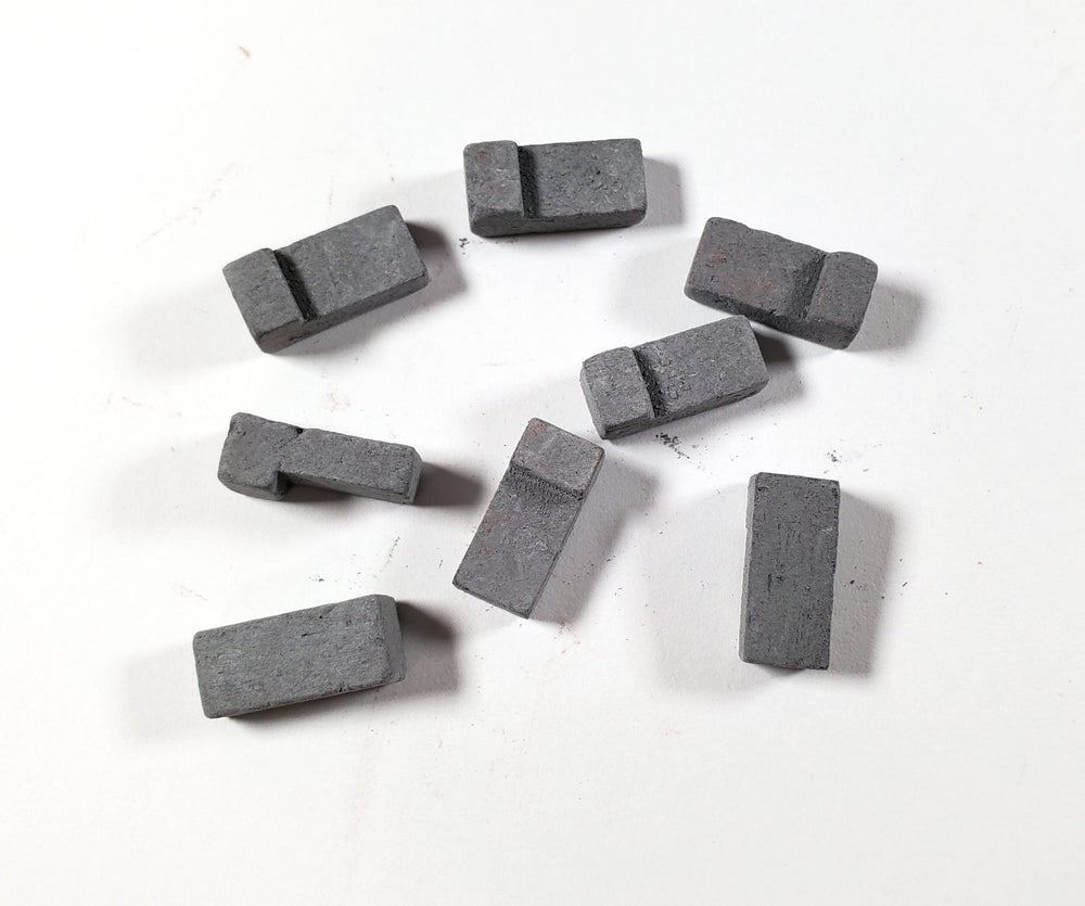 Dollhouse Brick Corners Gray Bricks by Andi Mini Brick 1:12 Scale 125 Pieces - Miniature Crush