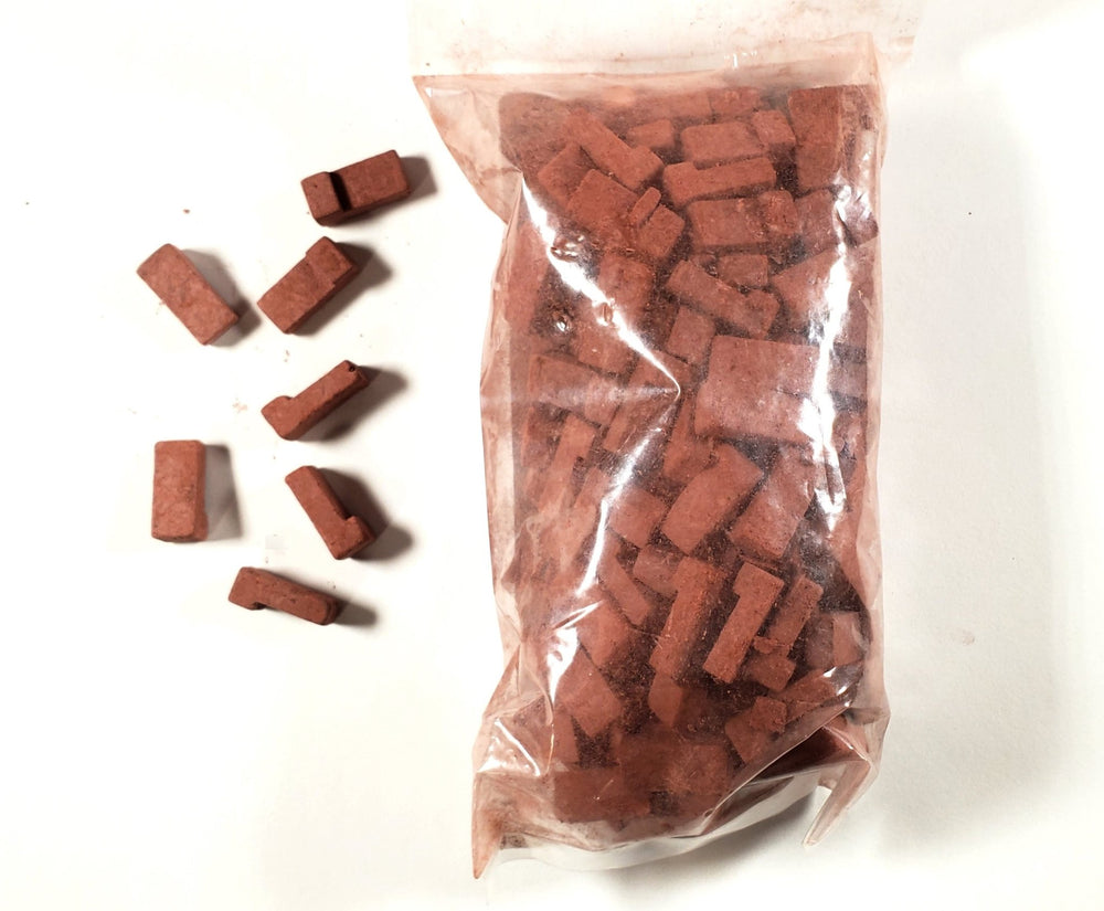 Dollhouse Brick Corners Red Brick Blend by Andi Mini Brick 1:12 Scale 125 Pieces - Miniature Crush
