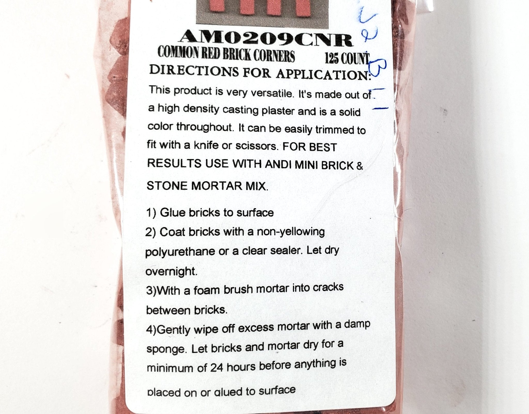 Miniature Red Clay Bricks - 325-Piece 1:12 Scale Model Building Set For Dollhouses, Dioramas & Crafts