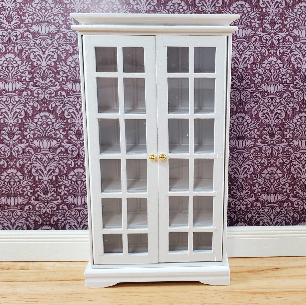 Dollhouse Cabinet Pantry Small Profile WHITE 1:12 Scale Miniature Furniture - Miniature Crush