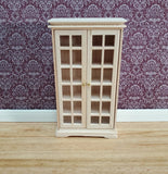 Dollhouse Cabinet with Doors Small Profile 1:12 Scale Miniature Furniture Unpainted - Miniature Crush