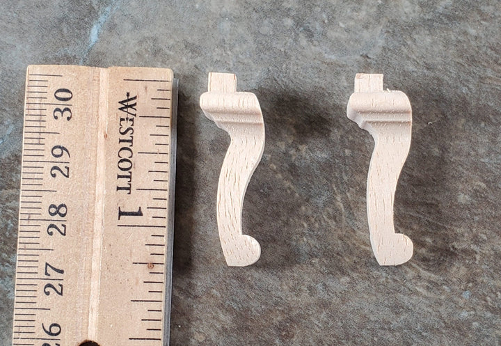 Dollhouse Cabriole Legs for Chairs or Low Tables Set of 2 Pieces 1 3/16" Houseworks 12034 - Miniature Crush