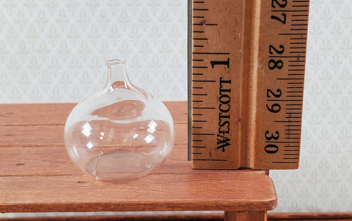 Dollhouse Carboy or Demijohn Clear Glass Bottle Round Bottom 1:12 Scale Miniature - Miniature Crush