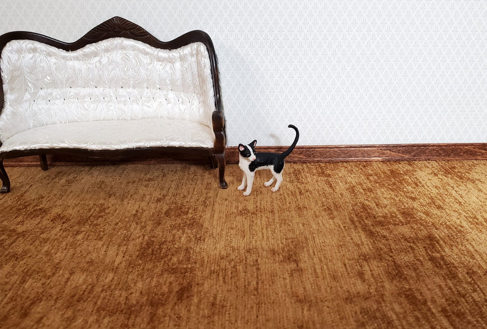 Dollhouse Carpet Brown Camel Plush Fabric 15"x15" 1:12 Scale Miniature - Miniature Crush