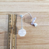 Dollhouse Ceiling Light Art Deco Hanging Electric Plug-in 12 Volt 1:12 Scale Miniature - Miniature Crush