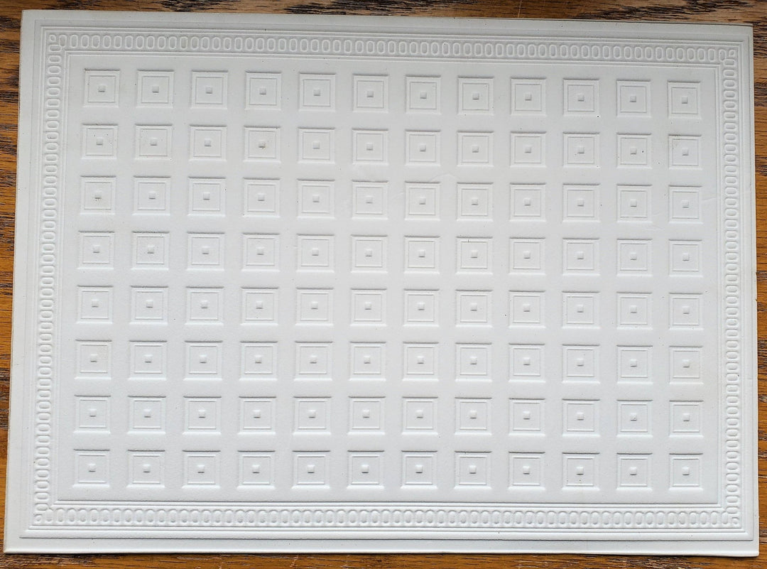 Dollhouse Ceiling Paper Embossed Textured Foam Board 1:12 Scale Miniature World Model 34945 - Miniature Crush