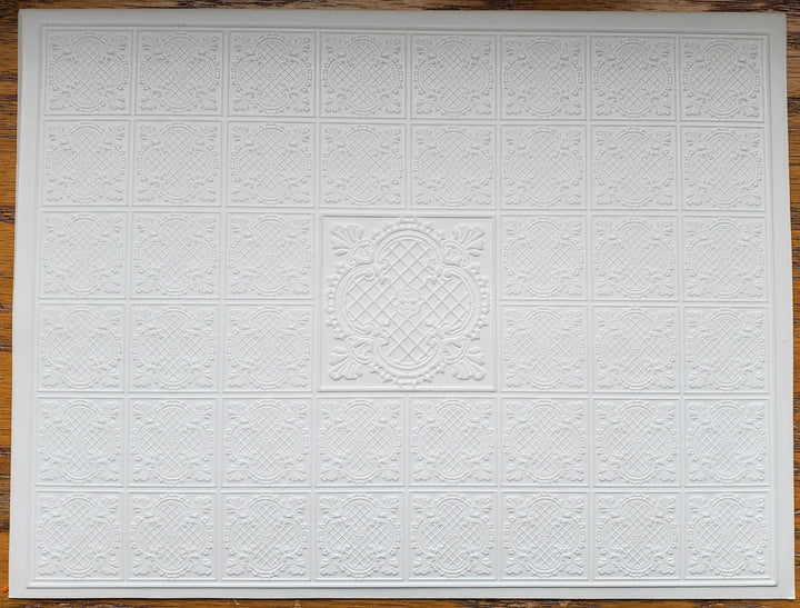 Dollhouse Ceiling Paper Embossed Textured Foam Board 1:12 Scale Miniature World Model 34946 - Miniature Crush