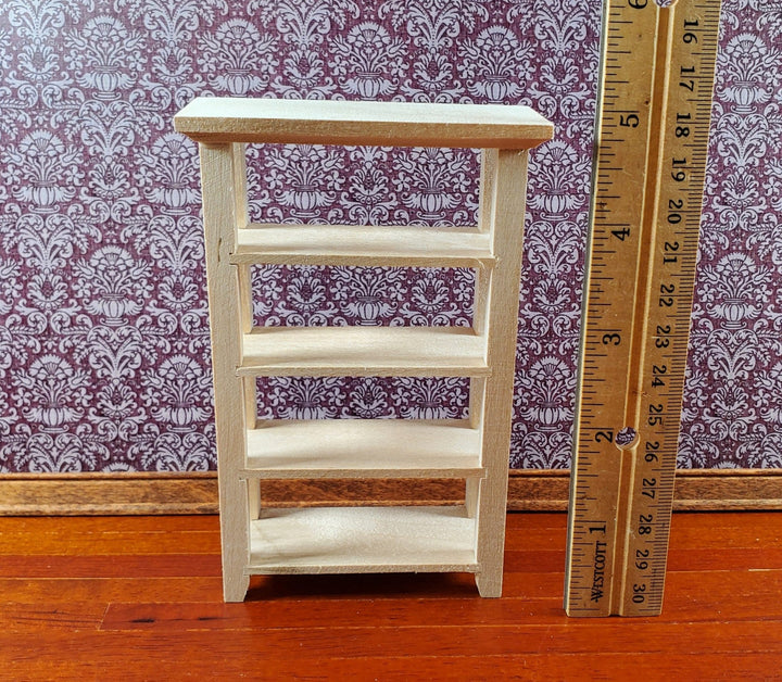 Dollhouse Cellar Rack Pantry Shelves Wood 1:12 Scale Miniature Furniture - Miniature Crush