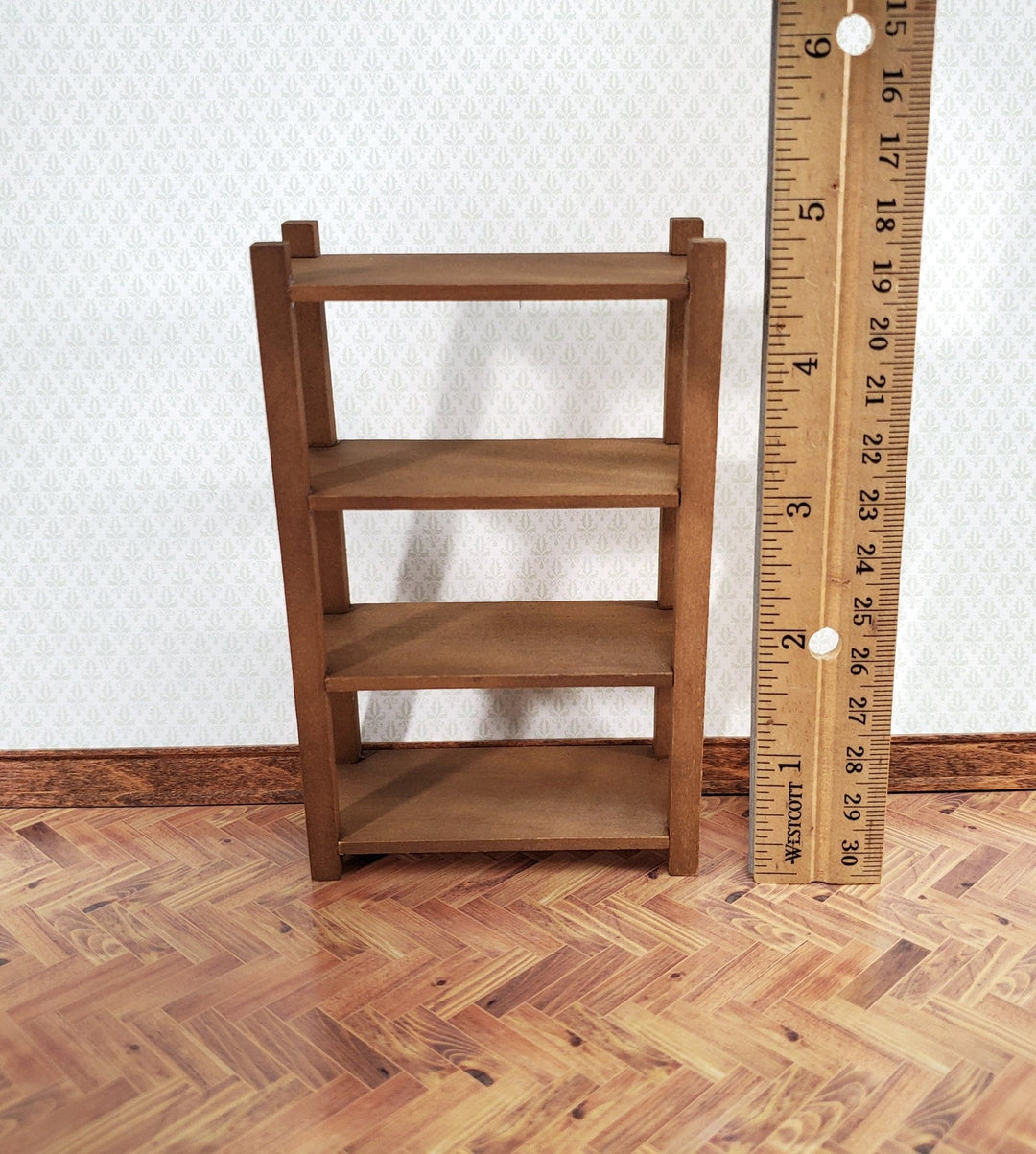 Dollhouse Cellar Rack Shelves Wood 1:12 Scale Miniature Furniture by Reutter - Miniature Crush