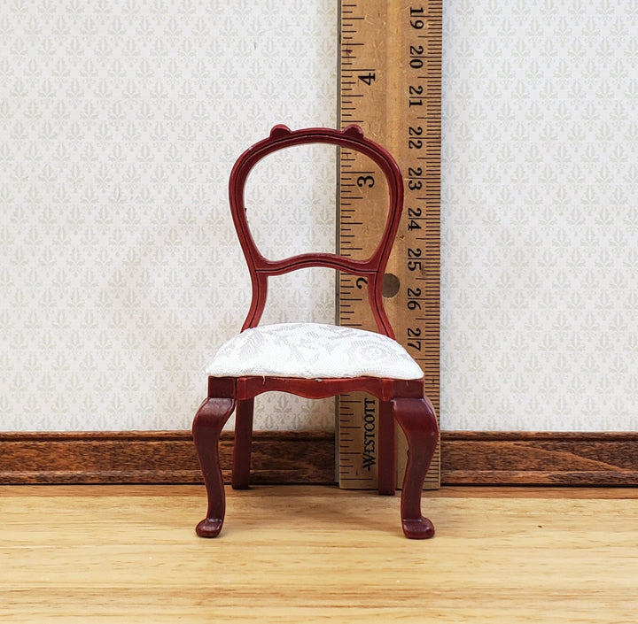 Dollhouse Chair Dining or Side Balloon Back Victorian Style 1:12 Scale Miniature - Miniature Crush