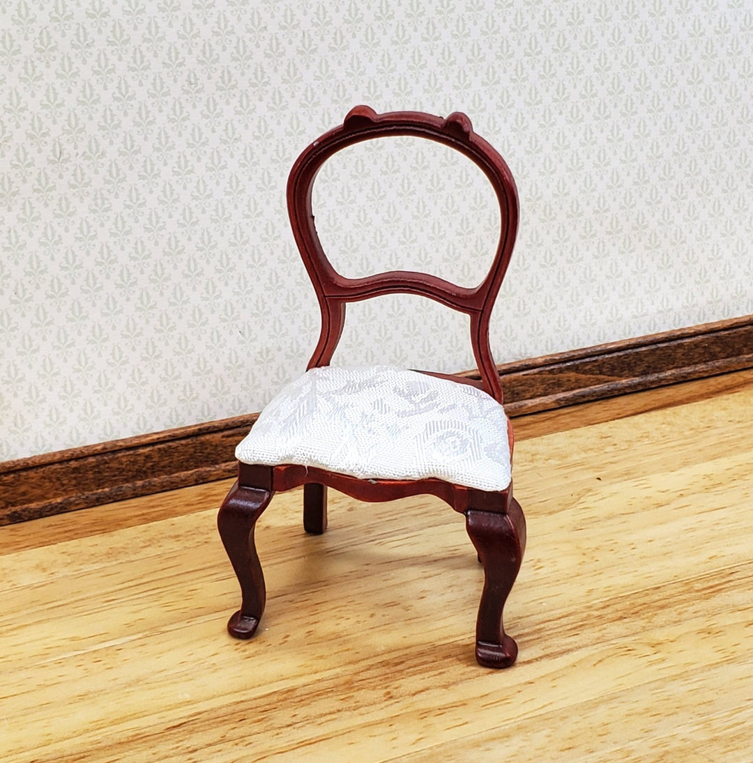 Dollhouse Chair Dining or Side Balloon Back Victorian Style 1:12 Scale Miniature - Miniature Crush