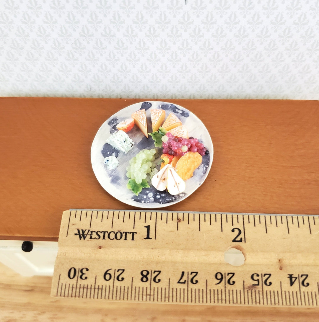 Dollhouse Cheese and Fruit Tray 1:12 Scale Food Miniature Kitchen by Falcon - Miniature Crush