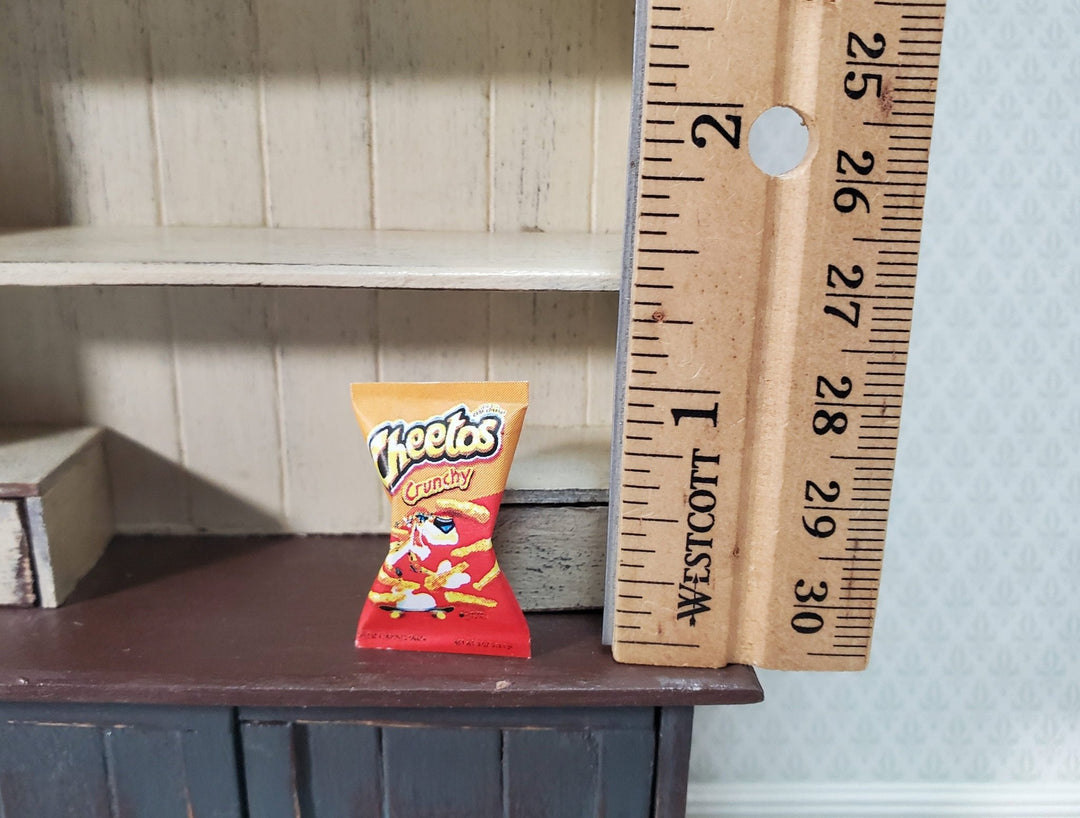 Dollhouse Cheetos Crunchy Snack Bag 1:12 Scale Miniature Food Groceries Kitchen - Miniature Crush