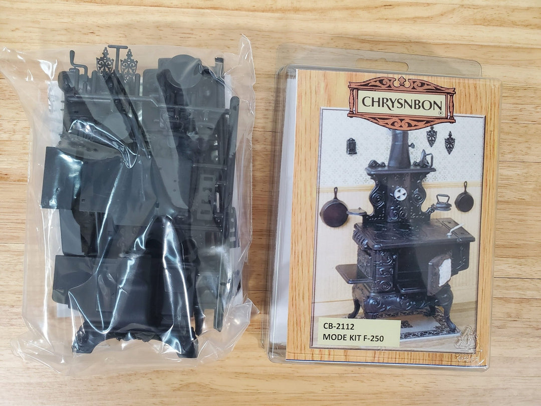 Dollhouse Chrysnbon Cooking Stove KIT Victorian Style Plastic 1:12 Scale Miniature - Miniature Crush