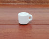 Dollhouse Coffee Mug All White LARGE Use in 1:6 or 1/12 Scale Miniature Kitchen