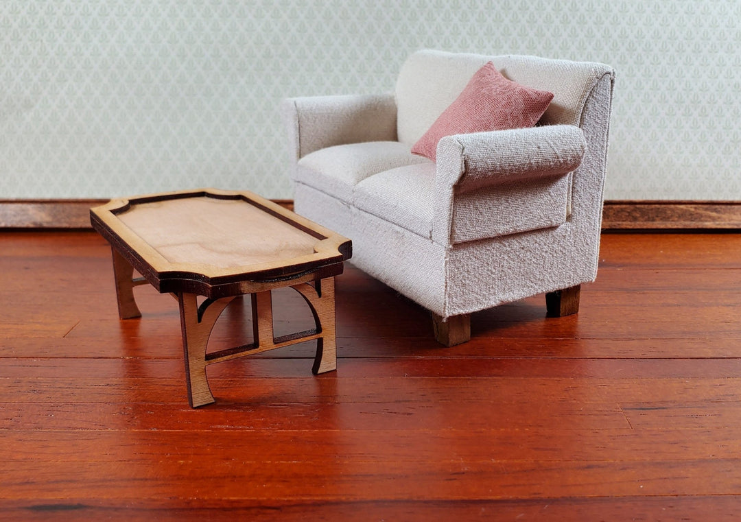 Dollhouse Coffee Table KIT Solid Cherry Wood 1:12 Scale Miniature Furniture - Miniature Crush