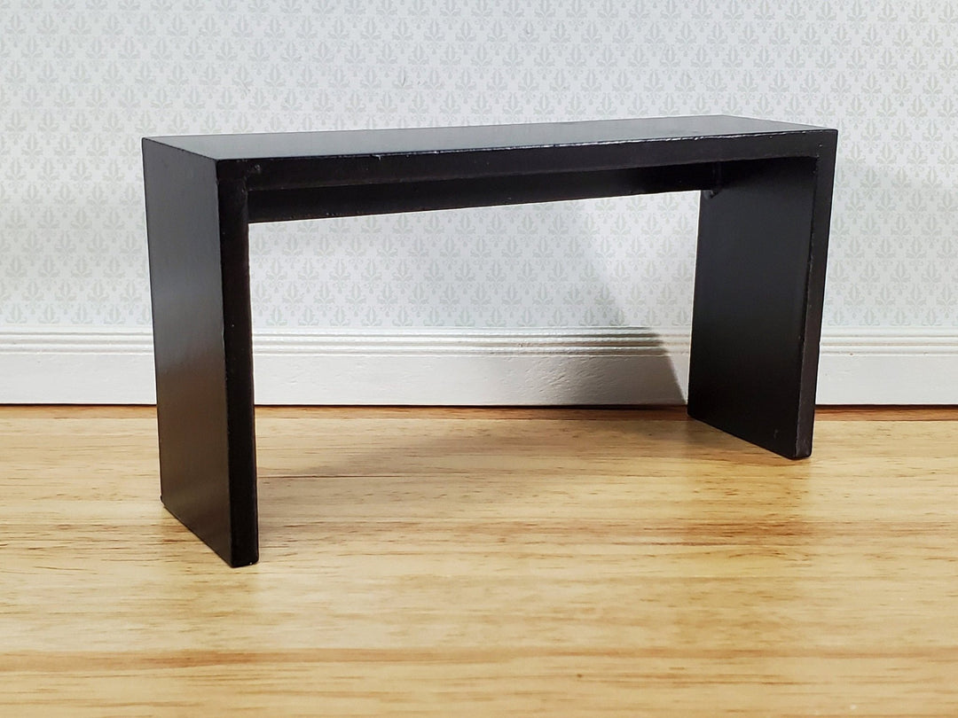 Dollhouse Console or Tall Sofa Table Modern Black 1:12 Scale Miniature Furniture - Miniature Crush