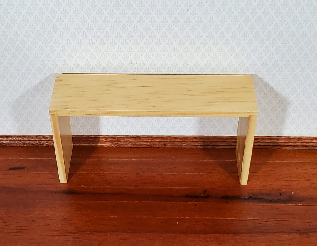 Dollhouse Console or Tall Sofa Table Modern Light Oak 1:12 Scale Miniature Furniture - Miniature Crush