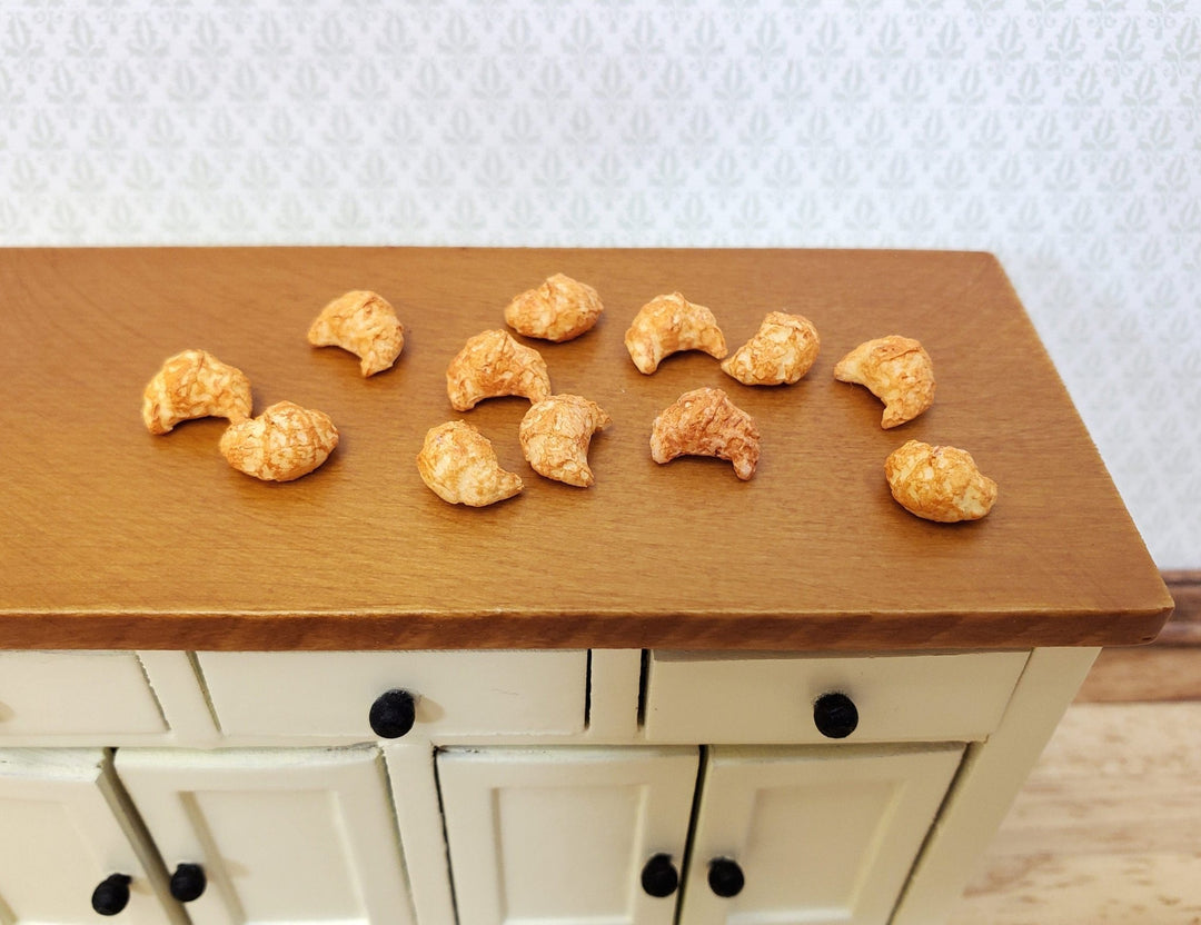 Dollhouse Croissants Pastries Small Set of 12 1:12 Scale Kitchen Food by Falcon Miniatures - Miniature Crush