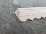 Dollhouse Crown Molding Cornice Trim Custom Victorian 7/16" tall x 18" 1:12 Scale Miniature - Miniature Crush