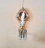 Dollhouse Crystal Wall Sconce 12 Volt 1:12 Scale Miniature Handmade