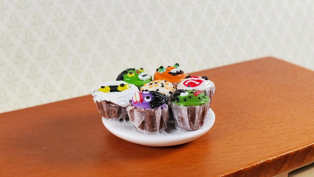 Dollhouse Cupcakes Halloween Theme Mummy Monsters 1:12 Scale Miniature Food - Miniature Crush
