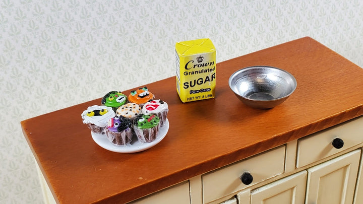 Dollhouse Cupcakes Halloween Theme Mummy Monsters 1:12 Scale Miniature Food - Miniature Crush