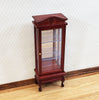 Dollhouse Curio Cabinet Mirrored Back Hutch Mahogany Finish 1:12 Scale Miniature