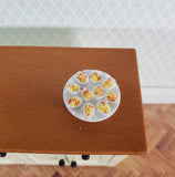 Dollhouse Deviled Eggs on Ceramic Plate 1:12 Scale Miniature Kitchen Food - Miniature Crush