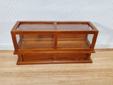 Dollhouse Display Counter for Bakery Store or Shop 1:12 Scale Furniture Walnut Finish - Miniature Crush