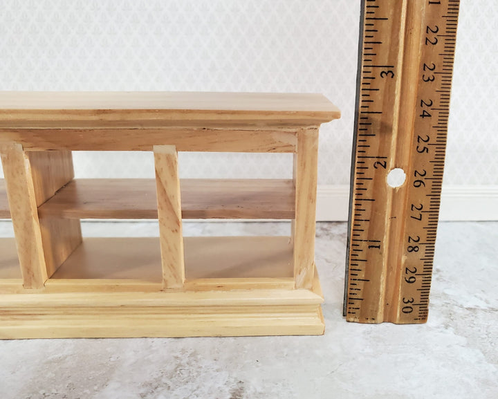 Dollhouse Display Counter for Bakery Store or Shop 1:12 Scale Miniature Furniture Light Oak - Miniature Crush