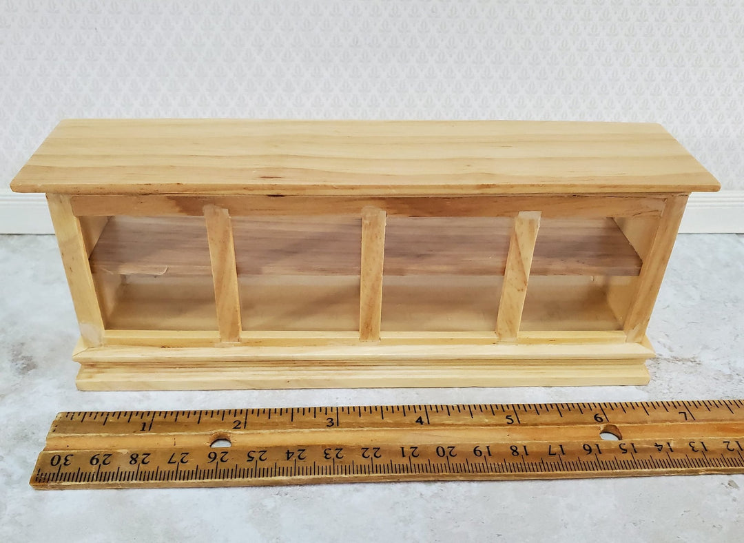 Dollhouse Display Counter for Bakery Store or Shop 1:12 Scale Miniature Furniture Light Oak - Miniature Crush