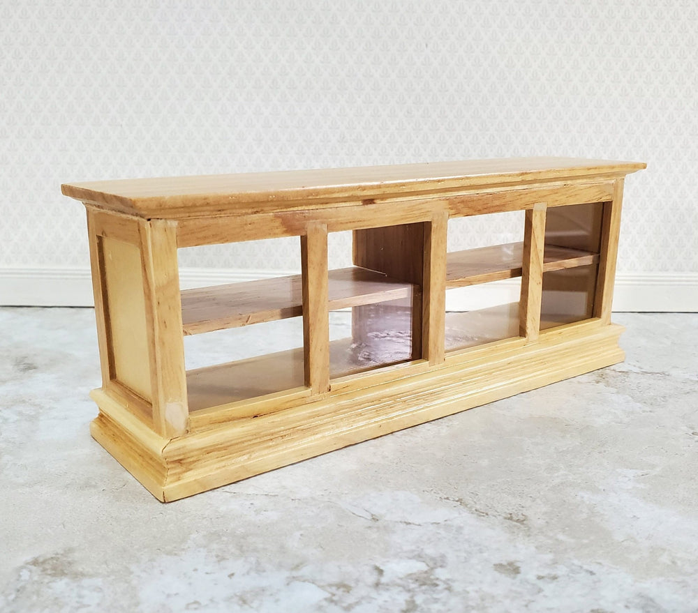Dollhouse Display Counter for Bakery Store or Shop 1:12 Scale Miniature Furniture Light Oak - Miniature Crush