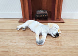 Dollhouse Dog Labrador Retriever Lab Sleeping LARGE Animal Pet Resin - Miniature Crush
