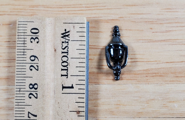 Dollhouse Door Knocker Movable Knocker Dark Pewter Finish 1:12 Scale Miniature - Miniature Crush