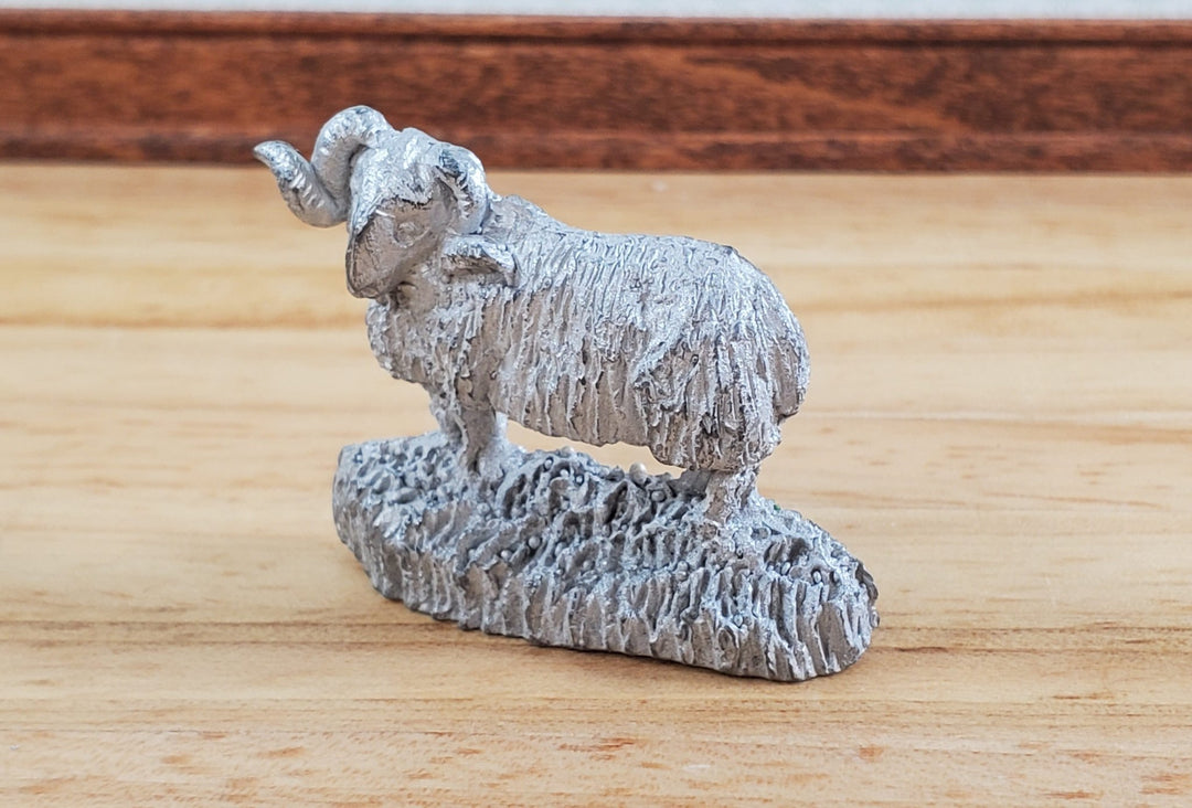 Dollhouse Door Porter Stopper Stop Ram Big Horn Sheep Cast Metal 1:12 Scale Phoenix Model - Miniature Crush