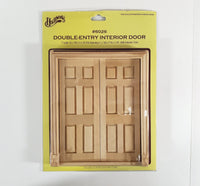 Dollhouse Double French Doors 1:12 Scale Miniature Houseworks #6026 Interior Exterior