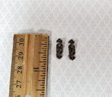 Dollhouse Drawer Pulls Drop Handle x2 1:12 Scale Miniature Antique Bronze S3017 - Miniature Crush