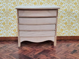 Dollhouse Dresser 4 Drawer Unpainted Wood 1:12 Scale Miniature Furniture - Miniature Crush